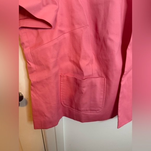 Nwt East 5th Baby Pink Plus Size Single Button Short Sleeve Pea Coat - Picture 4 of 5